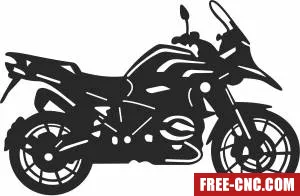 Sport bike motorcycle cliparts - Free dxf download