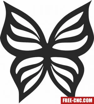 Butterfly decorative - Free dxf files ready to cut