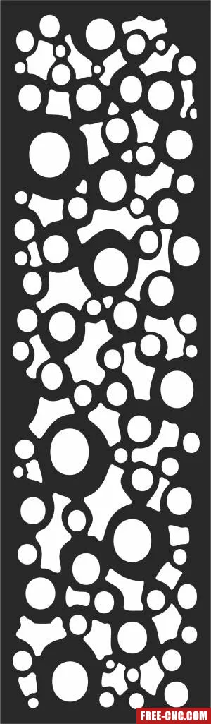 Door decorative door pattern wall screen door - Free dxf download