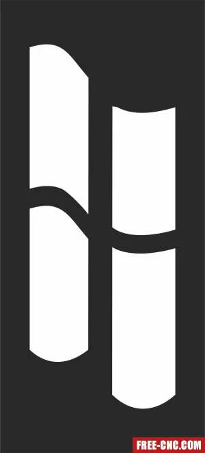 Wall pattern wall door screen door - Free dxf files ready to cut