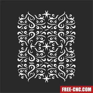 Decorative pattern screen decorative wall - Free dxf download