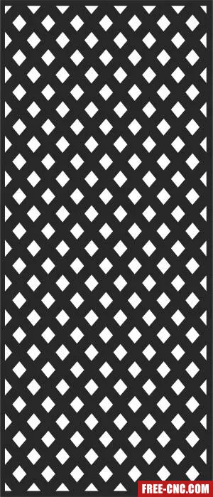 Pattern decorative screen pattern door - Download free dxf for cnc plasma cutting