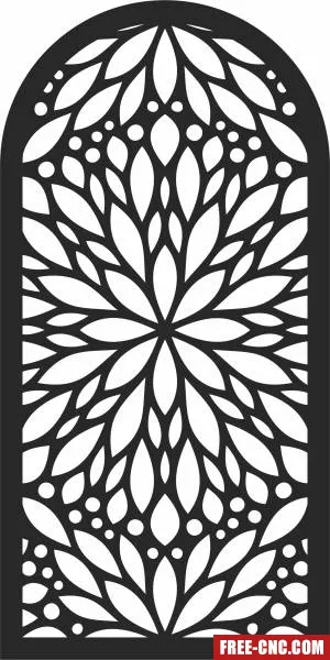 Door wall pattern screen pattern - Free dxf files ready to cut