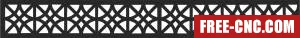 Decorative pattern decorative - Free dxf for laser cutting and plasma