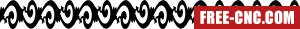 Wall screen pattern decorative decorative wall - Free dxf for laser cutting and plasma