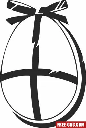 Easter egg clipart - Free dxf download