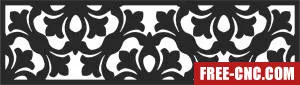 Pattern decorative pattern decorative pattern decorative door - Free dxf files ready to cut