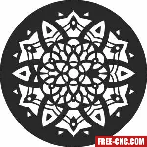 Pattern mandala wall arts - Free dxf download