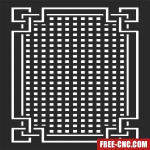 Door screen wall - Download free dxf for cnc plasma cutting