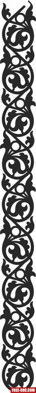 Decorative screen decorative wall screen pattern - Free dxf for laser cutting and plasma