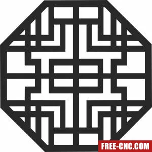 Pattern mandala wall arts - Free dxf files ready to cut