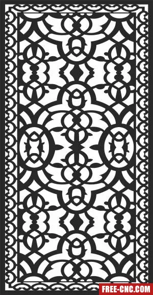 Pattern screen wall screen - Free dxf files ready to cut