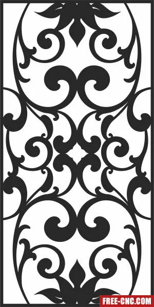 Pattern screen wall wall pattern door - Free dxf download Pattern screen wall wall pattern door - Free dxf download
