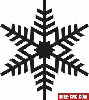 Christmas snowflake - free dxf download