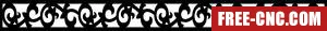 Decorative pattern wall decorative wall - Free dxf files ready to cut