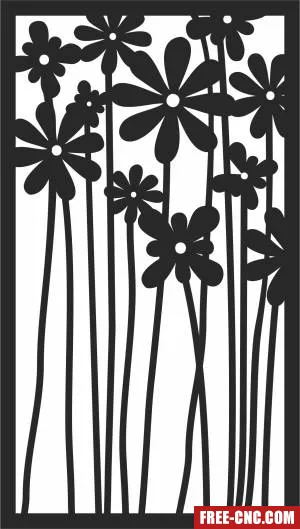 Wall decorative screen wall decorative screen - Free dxf for laser cutting and plasma