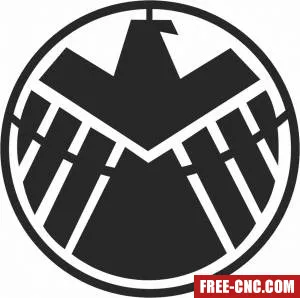 Shields avengers logo - Download free dxf for cnc plasma cutting