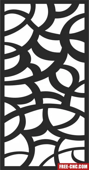 Screen pattern decorative wall - Free dxf files ready to cut