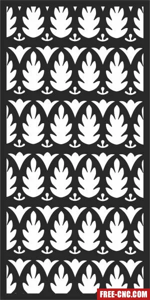 Wall decorative screen decorative screen door - Free dxf files ready to cut