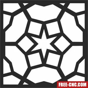 Door decorative screen pattern screen decorative - Free dxf for laser cutting and plasma