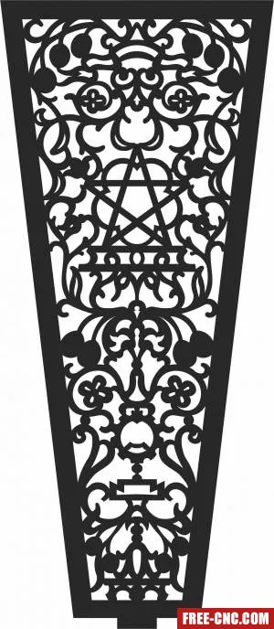 Wall pattern door - Free dxf for laser cutting and plasma
