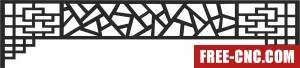 Wall pattern screen pattern decorative door wall - Download free dxf for cnc plasma cutting