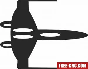 Plane star wars - Free dxf for laser cutting and plasma