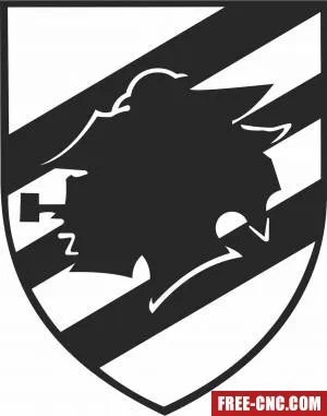 Sampdoria football team logo - Free dxf files ready to cut