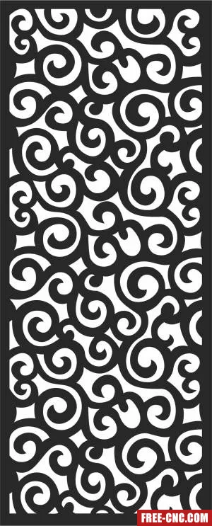 Door wall door pattern door decorative - Free dxf files ready to cut