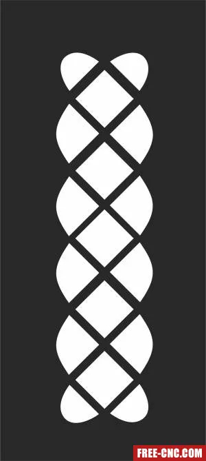 Screen door screen door wall door decorative - Free dxf files ready to cut