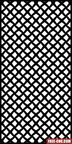 Decorative panels for doors wall screen pattern - free dxf download