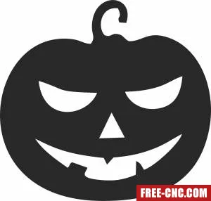 Halloween boo pumpkin - Free dxf for laser cutting and plasma