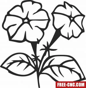 Floral flowers home decor - Download free dxf for cnc plasma cutting