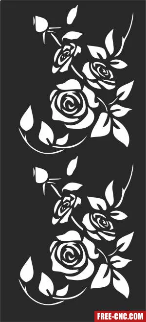 Decorative wall door wall door screen wall - Free dxf files ready to cut