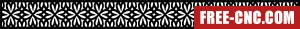 Door decorative wall door wall pattern - Free dxf files ready to cut
