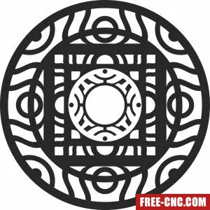 Pattern mandala wall arts - Download free dxf for cnc plasma cutting