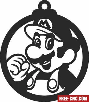 Ornaments cliparts super mario - Download free dxf for cnc plasma cutting