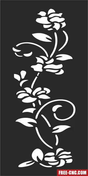 Pattern door decorative pattern decorative screen door - Free dxf for laser cutting and plasma