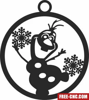 Christmas snowman ornaments - Download free dxf for cnc plasma cutting