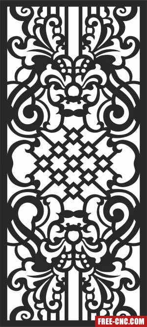 Wall decorative wall screen - Download free dxf for cnc plasma cutting