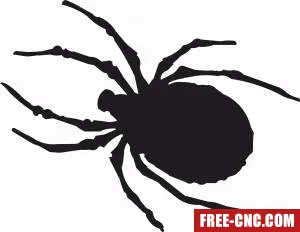 Spider silhouette - free dxf download