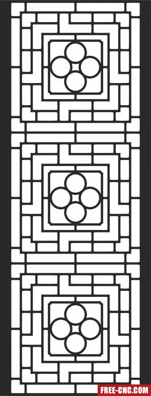 Pattern screen decorative - Free dxf for laser cutting and plasma Pattern screen decorative - Free dxf for laser cutting and plasma
