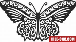 Butterfly wall art decor - Download free dxf for cnc plasma cutting