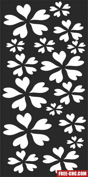 Wall door decorative wall pattern - Download free dxf for cnc plasma cutting