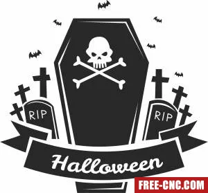 Rip halloween scary clipart - Download free dxf for cnc plasma cutting