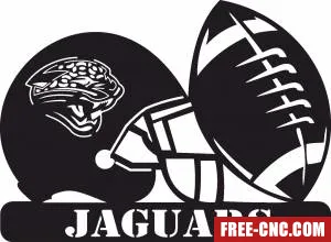 Jacksonville jaguars nfl helmet logo - free dxf download