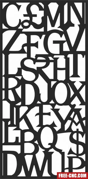 Pattern screen pattern screen decorative pattern door - Free dxf for laser cutting and plasma