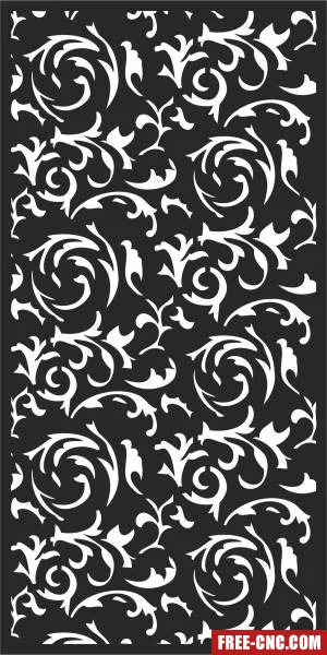 Pattern screen door pattern screen - Free dxf files ready to cut