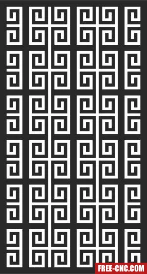 Wall decorative screen - Free dxf files ready to cut