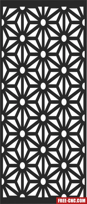Door screen pattern - Free dxf for laser cutting and plasma